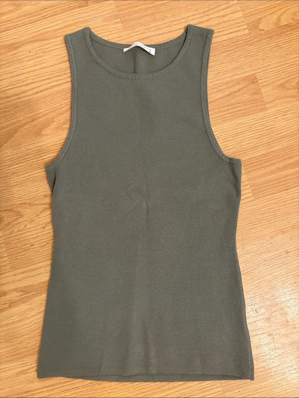 Sleeveless Top - Olive Green